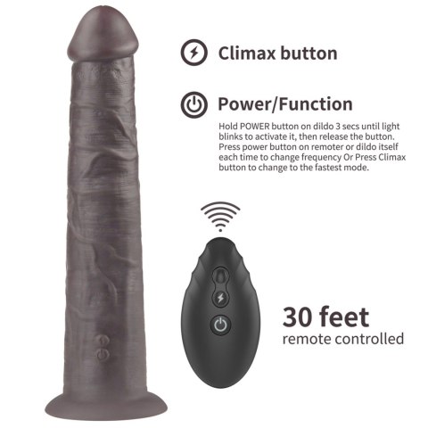 Luksusowe Dildo Realistyczne Lovetoy z Rotacją i Wibracjami – Dwuwarstwowy Silikon Platynowy, 25,4 cm