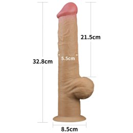Realistyczne Dildo Silikonowe z Uchwytem Love Toy – 31,7 cm
