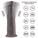 Ultrarealistyczne Dildo z Obrotem i Wibracją 8.0'' z Podwójnego Silikonu Platynowego