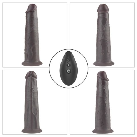 Ultrarealistyczne Dildo z Obrotem i Wibracją 8.0'' z Podwójnego Silikonu Platynowego