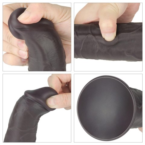 Ultrarealistyczne Dildo z Obrotem i Wibracją 8.0'' z Podwójnego Silikonu Platynowego