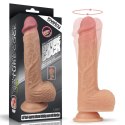 Realistyczne Dildo Obrotowe Liam 21.5 cm z Podwójnym Silikonem i Funkcją Grzania