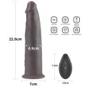 Realistyczny Dildo z Platynowego Silikonu o Podwójnej Warstwie z Rotacją i Wibracjami – 23 cm