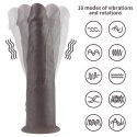 Realistyczny Dildo z Platynowego Silikonu o Podwójnej Warstwie z Rotacją i Wibracjami – 23 cm