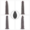 Realistyczny Dildo z Platynowego Silikonu o Podwójnej Warstwie z Rotacją i Wibracjami – 23 cm