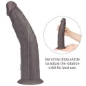 Realistyczny Dildo z Platynowego Silikonu o Podwójnej Warstwie z Rotacją i Wibracjami – 23 cm