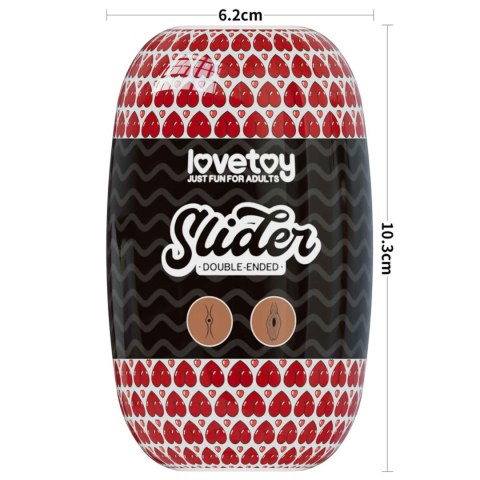 Slider: Dwustronny Masturbator Anus i Pochwa