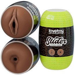 Dwustronny Masturbator Slider: Pochwa i Anus