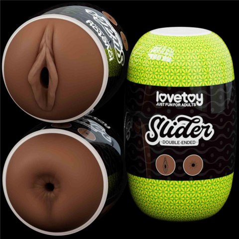 Dwustronny Masturbator Slider: Pochwa i Anus