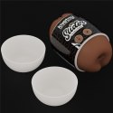 Dwustronny Masturbator Slider: Pochwa i Anus