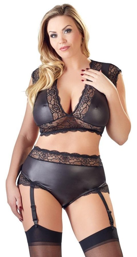 Zmysłowy komplet biustonosza i fig 3XL