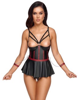 Elegancki Komplet Bielizny Bondage z Biustonoszem Push-up – Rozmiar 85B/L