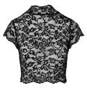 Elegancki Koronkowy Top Noir XL