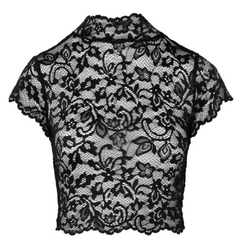 Elegancki Koronkowy Top Noir XL