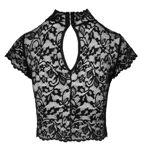 Elegancki Koronkowy Top Noir XL