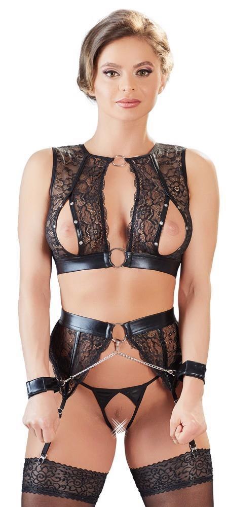 Zmysłowy Zestaw Bondage – Top z Kajdankami L