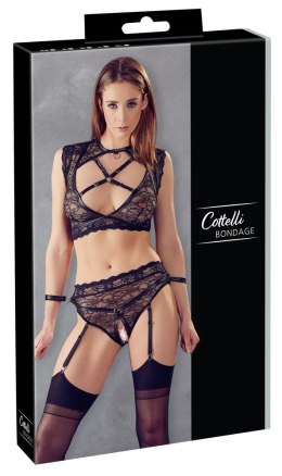Elegancki Komplet Bondage z Koronki: Top i Szorty XL
