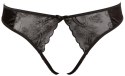 Zmysłowe czarne stringi G-String, rozmiar M