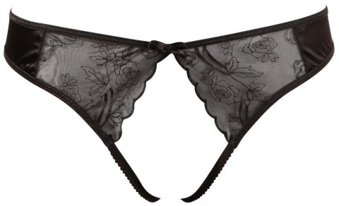 Zmysłowe czarne stringi G-String, rozmiar M