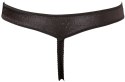 Zmysłowe czarne stringi G-String, rozmiar M