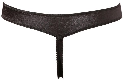 Zmysłowe czarne stringi G-String, rozmiar M