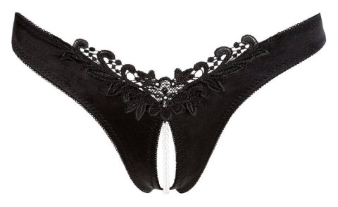 Perłowe Stringi G-string – Czarne M