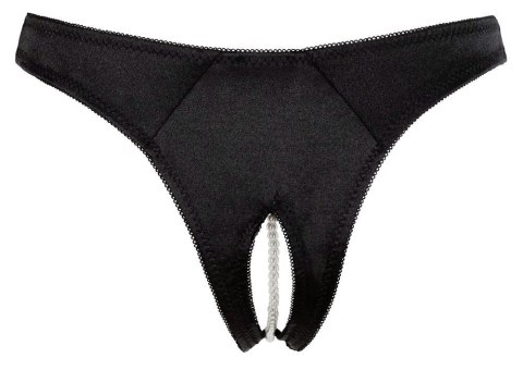 Perłowe Stringi G-string – Czarne M