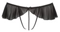 Zmysłowe Stringi G-string Open Crotch z Falbankami - Rozmiar M