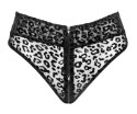 Majtki Noir Leopard S