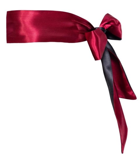Zmysłowy Szalik Bondage Dwukolorowy (Czerwono-Czarny)