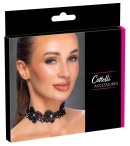 Zmysłowy Czarny Choker Koronkowy S-L