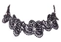 Zmysłowy Czarny Choker Koronkowy S-L