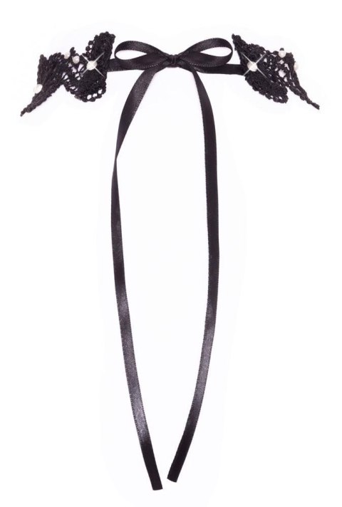 Zmysłowy Czarny Choker Koronkowy S-L