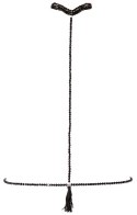 Elegancki choker z perłowym łańcuszkiem na ciało S-L