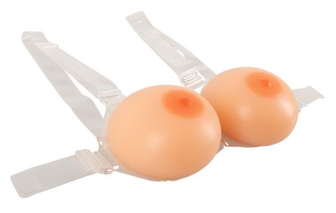 Silikonowe Piersi z Mocowaniem (Strap-on)