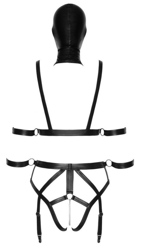 Zestaw Uprzęży i Maski Bad Kitty Strap+Mask XS