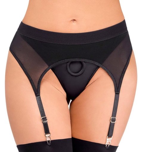 Eleganckie stringi strap-on Bad Kitty L z pasem do pończoch