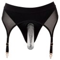 Eleganckie stringi strap-on Bad Kitty L z pasem do pończoch