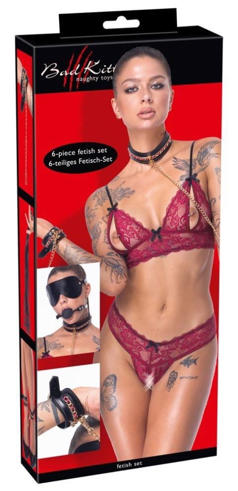 Elegancki zestaw bondage Bad Kitty z łańcuchami