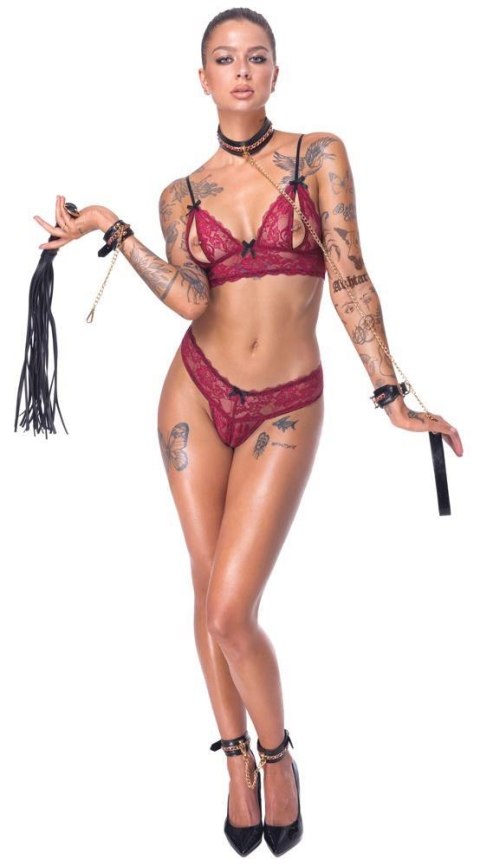 Elegancki zestaw bondage Bad Kitty z łańcuchami
