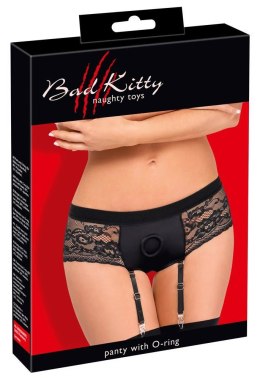 Eleganckie majtki z pasem do strap-ona Bad Kitty Susp-Panty XS