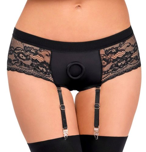 Eleganckie majtki z pasem do strap-ona Bad Kitty Susp-Panty XS