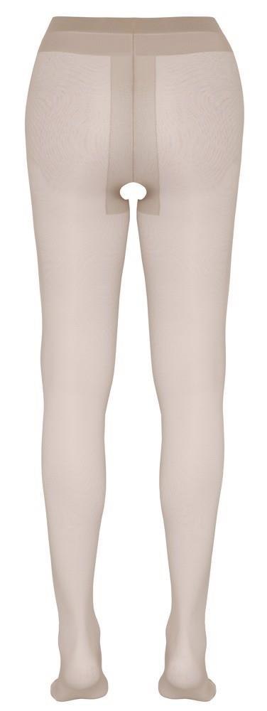 Zmysłowe rajstopy z otwartym krokiem Cottelli LEGWEAR w kolorze cielistym