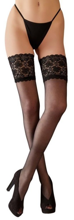 Eleganckie Pończochy Samonośne z Koronką 8