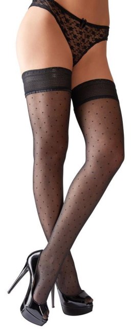 Eleganckie Pończochy Samonośne w Kropki Dots 5