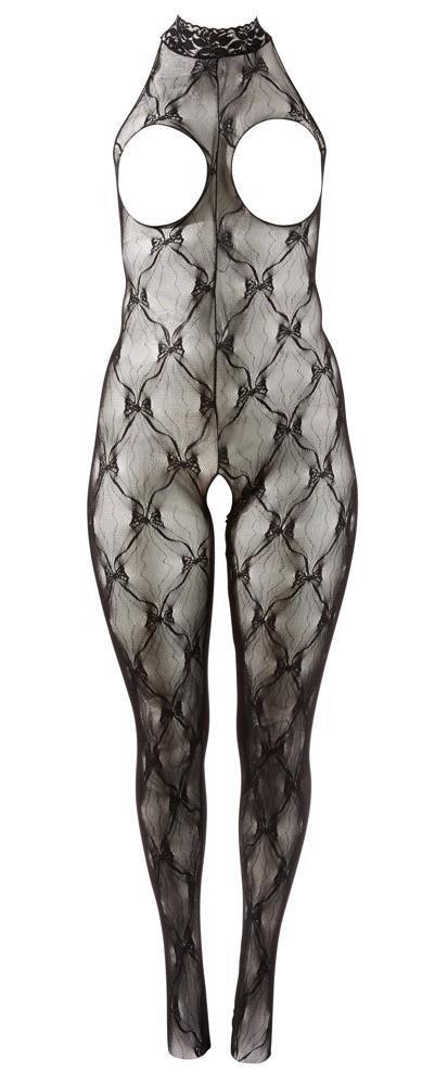 Zmysłowy Koronkowy Catsuit z Otwartym Biustem XL-XXL