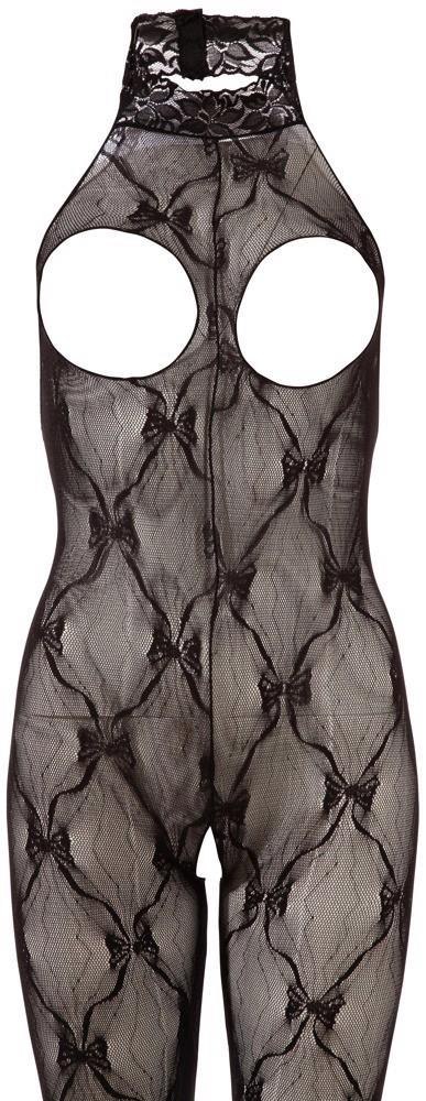 Zmysłowy Koronkowy Catsuit z Otwartym Biustem XL-XXL