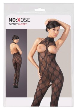 Kuszący Kombinezon Erotyczny z Otwartym Biustem Catsuit S-L
