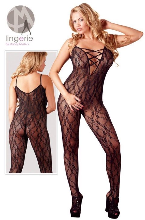 Koronkowy Catsuit XXL-XXXL Czarny