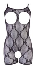 Zmysłowy Koronkowy Catsuit z Krótkimi Nogawkami L/XL